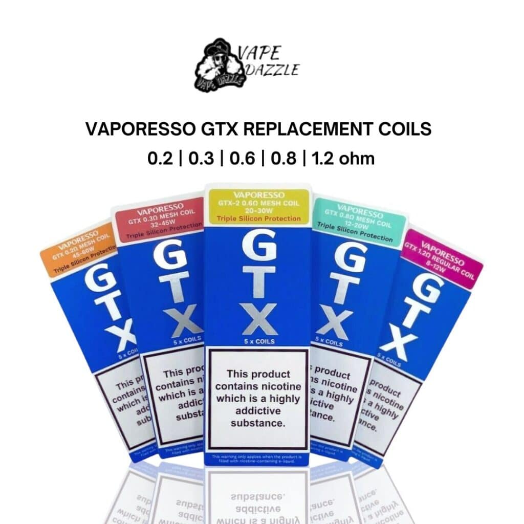 VAPORESSO GTX REPLACEMENT COILS