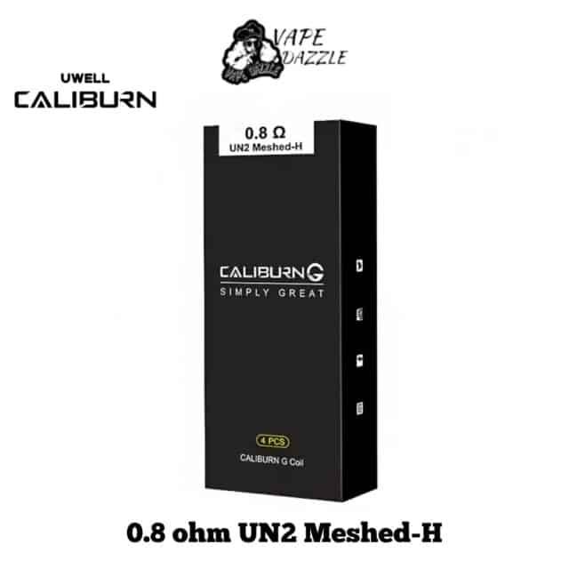 UWELL CALIBURN G REPLACEMENT COILS 0.8 ohm UN2 Meshed-H