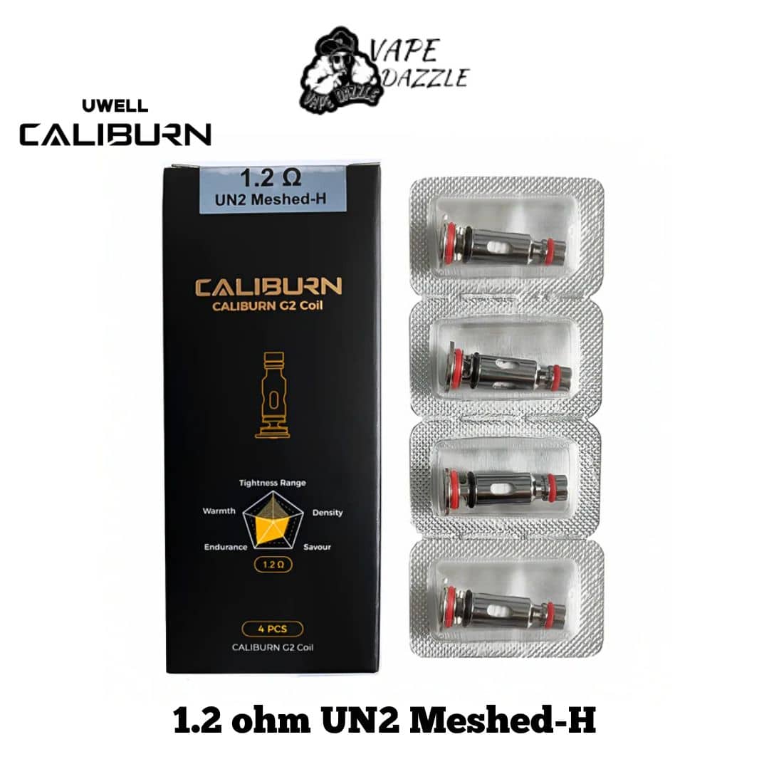 UWELL CALIBURN G REPLACEMENT COILS 1.2 ohm UN2 Meshed-H
