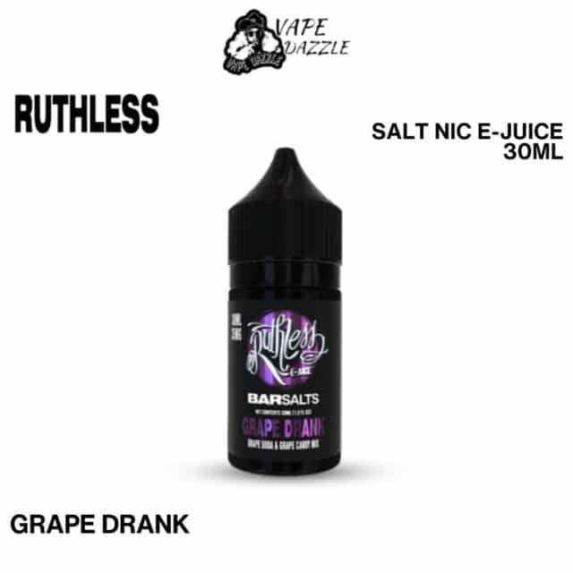 RUTHLESS SALT NIC GRAPE DRANK E-JUICE
