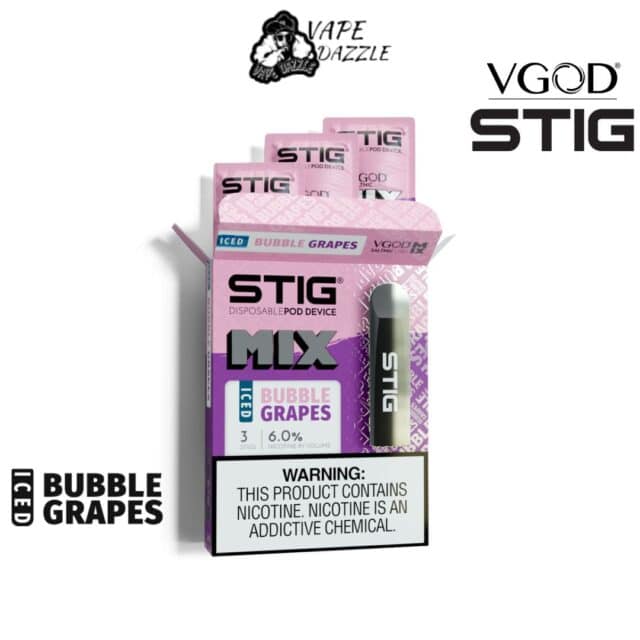 STIG Iced Bubble Grapes DISPOSABLE VAPE