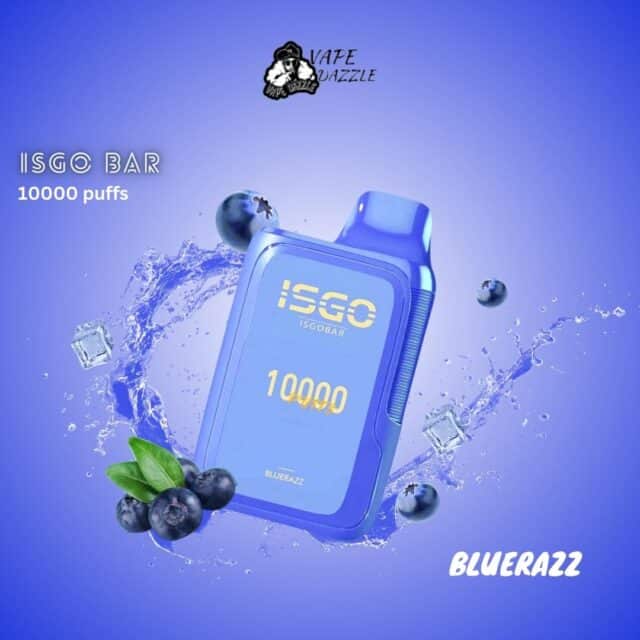 Isgo Bar Bluerazz flavor 10000 puffs