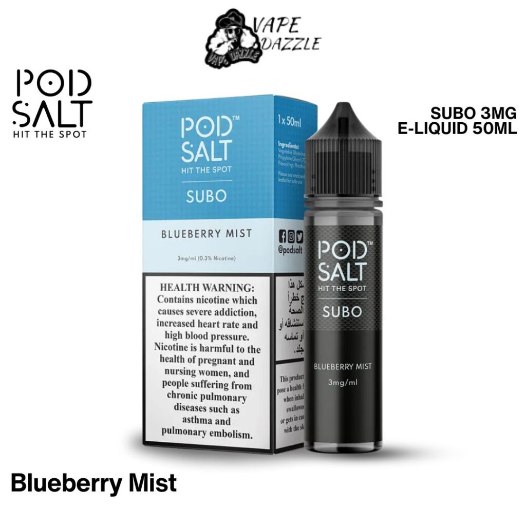 Pod Salt Subo Blueberry Mist E-Liquid 50ml