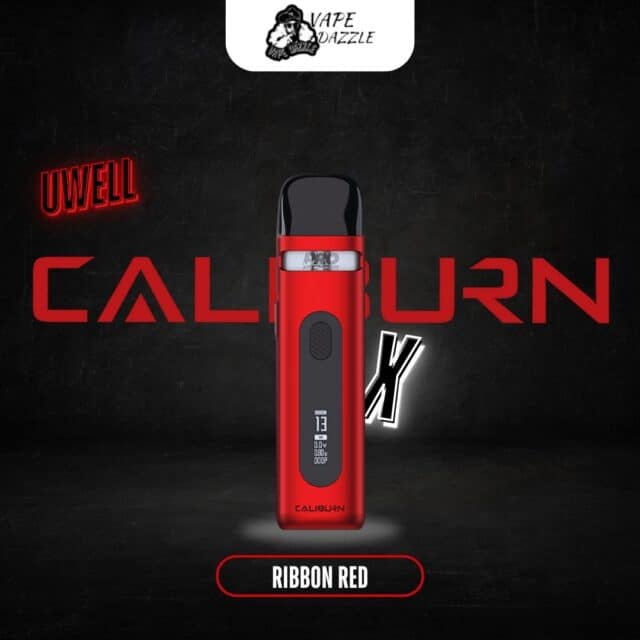 Uwell Caliburn X Ribbon Red color pod