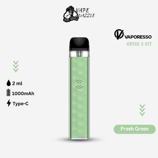 Vaporesso Xros 3 Kit Fresh Green color pods