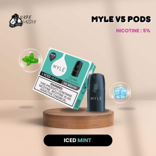 myle v5 pods iced mint