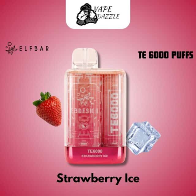 ELFBAR TE Strawberry Ice 6000 PUFFS
