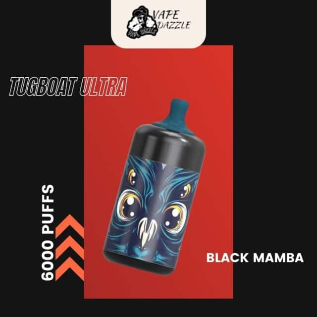 Tugboat Ultra BLACK MAMBA flavor 6000 puffs