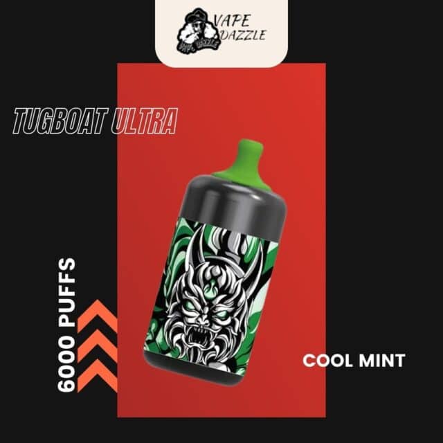 Tugboat Ultra COOL MINT flavor 6000 puffs