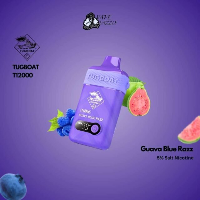 tugboat t12000 guava blue razz