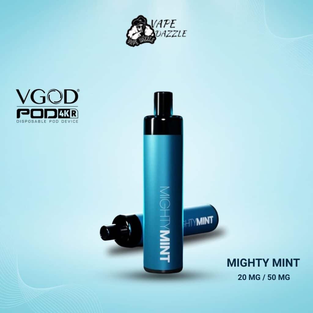 vgod 4k mighty mint flavor 4000 puffs