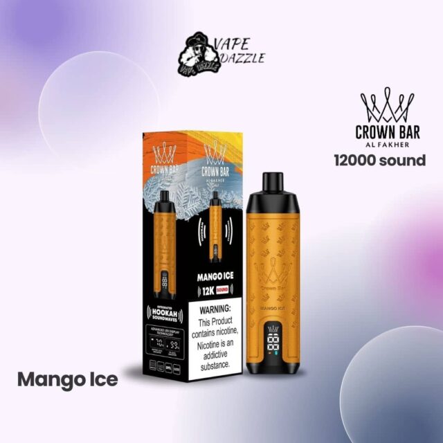 Al Fakher Crown Bar Mango Ice 12000 sound puffs