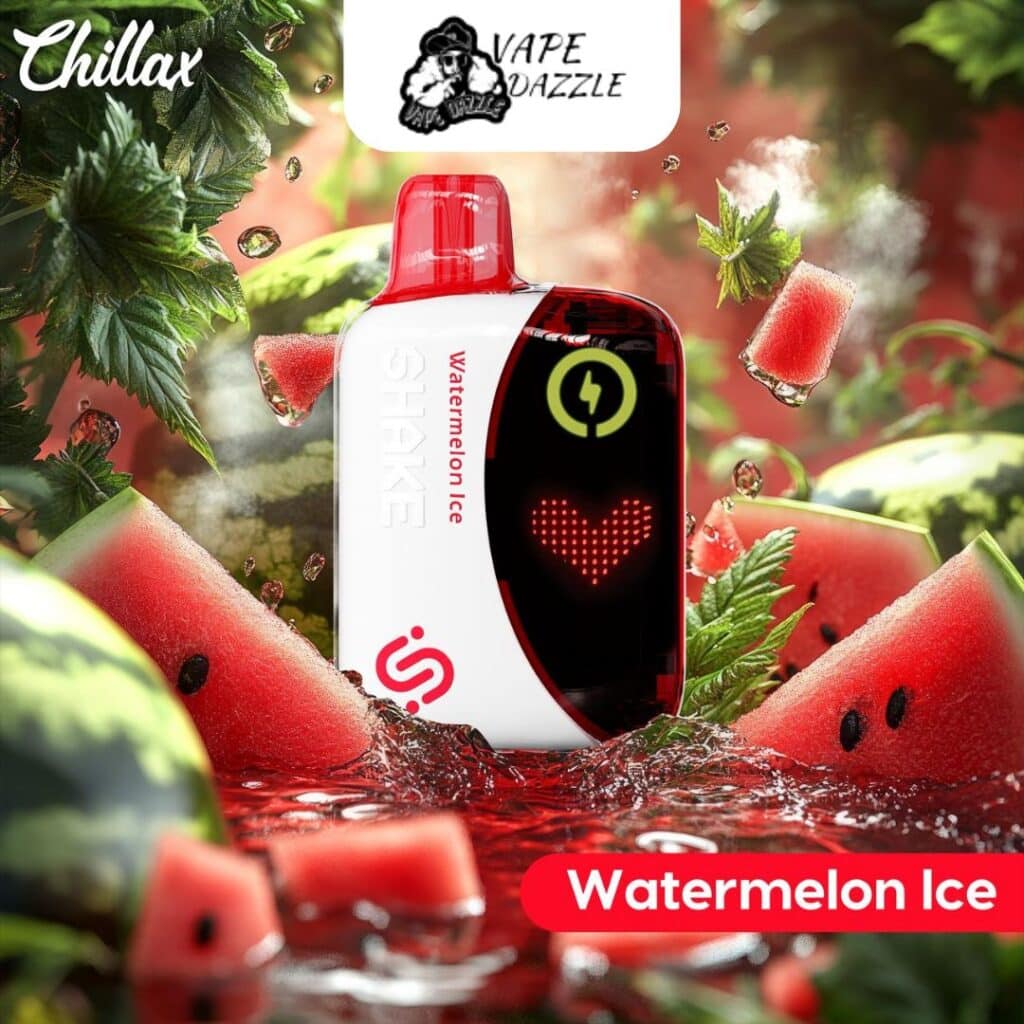 Chillax Shake watermelon ice flavor 22000 Puffs