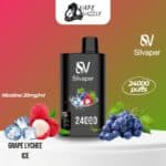 SILVAPER Grape Lychee Ice flavors 24000 Pufs