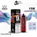 al fakher crown bar hypermax Two apple 15000 puffs