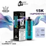 al fakher crown bar hypermax black current ice 15000 puffs