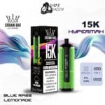 al fakher crown bar hypermax blue razz lemonade 15000 puffs