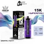 al fakher crown bar hypermax grape mint 15000 puffs