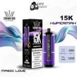 al fakher crown bar hypermax magic love 15000 puffs