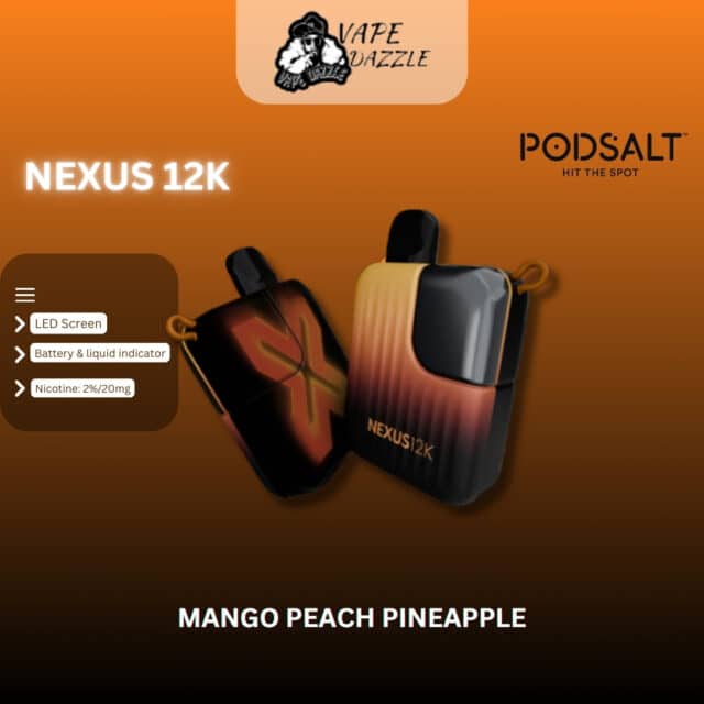 podsalt nexus mango peach pine apple 12000 puffs