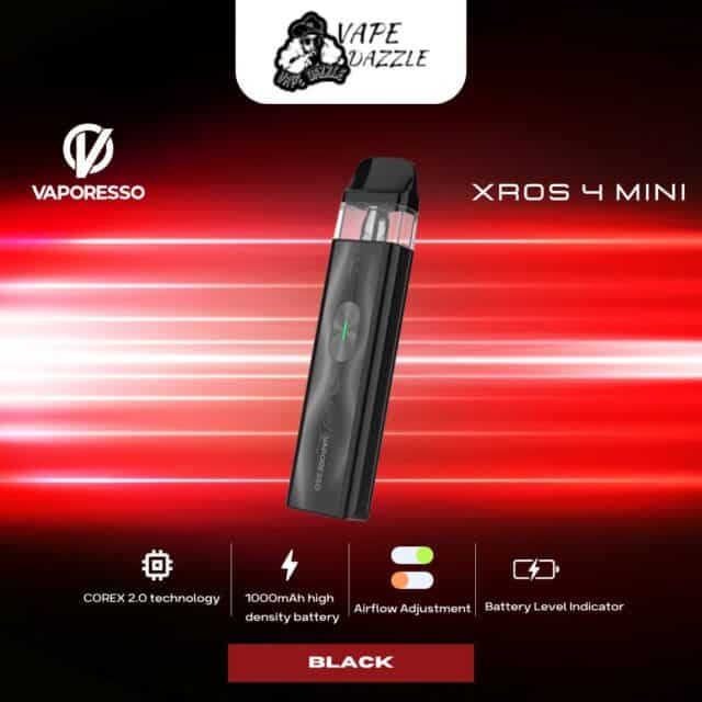 vaporesso xros 4 mini pod Black color