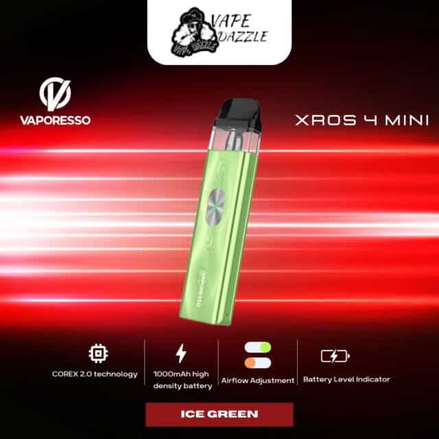 vaporesso xros 4 mini pod Ice Green color