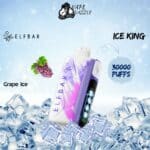 elfbar ice king Grape ice flavor 30k puffs