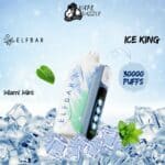 elfbar ice king Miami Mint flavor 30k puffs