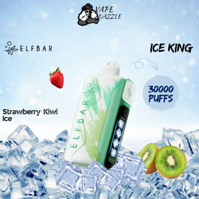 elfbar ice king Strawberry Kiwi ice flavor 30 puffs