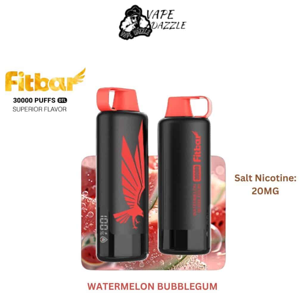 fitbar Watermelon Bubblegum flavor 30k puffs