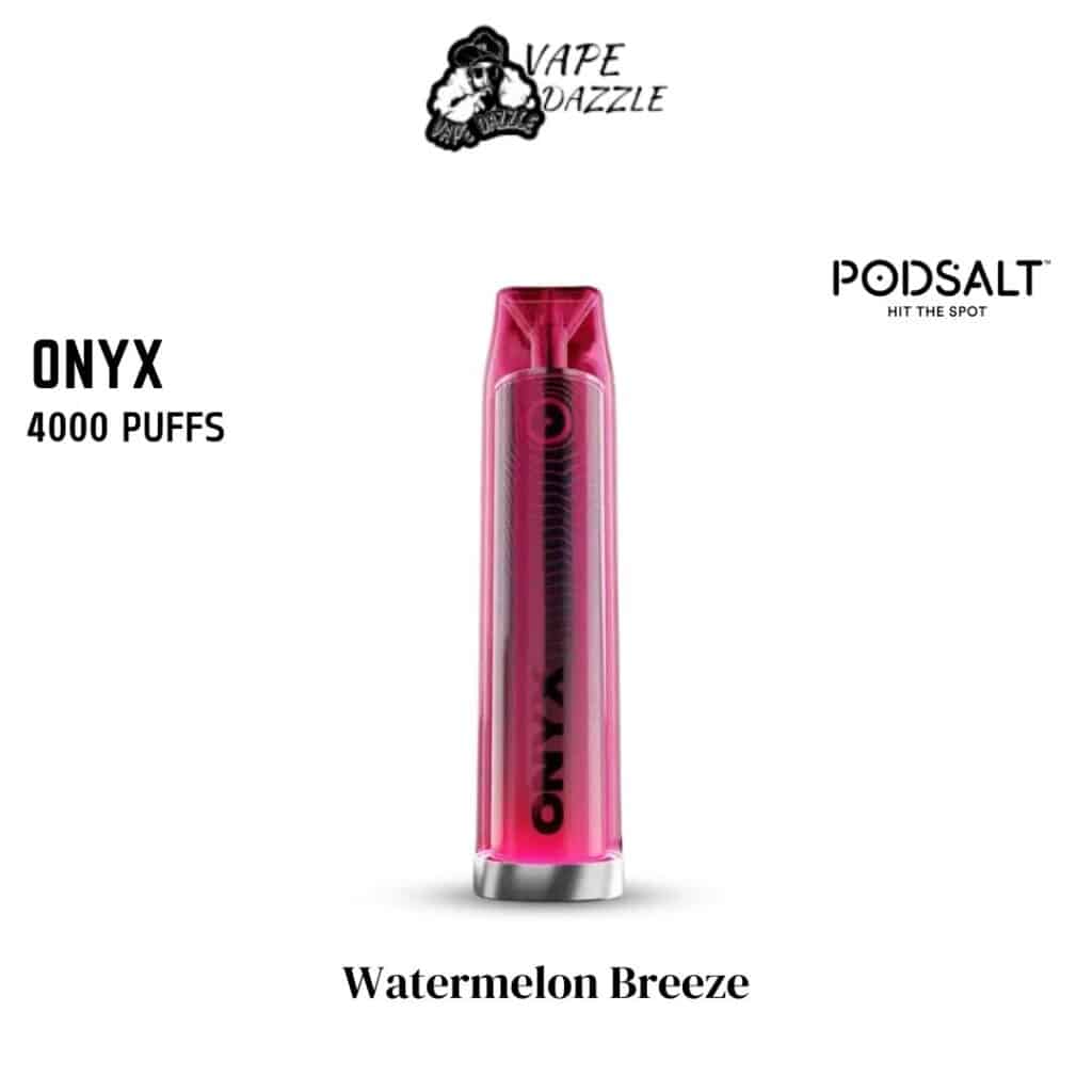 Pod salt Onyx Watermelon Breeze flavor 4000 puffs