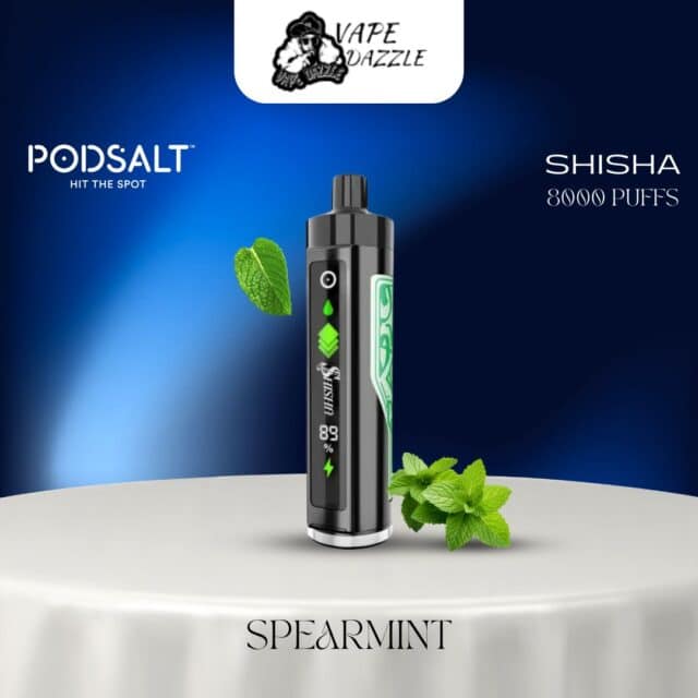 Podsalt shisha Spearmint flavor 8000 puffs