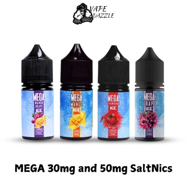 MEGA 30mg and 50mg 30ml Salt Nicotine E-juice