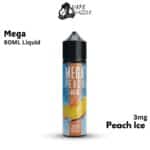 MEGA 3MG 60ML Freebase Peach Ice Bottle Liquid