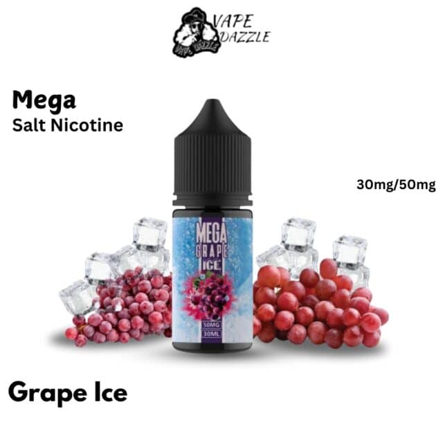 MEGA saltnic Grape Ice 30mg and 50mg