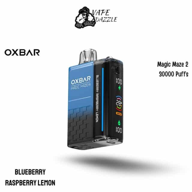 Oxbar Magic Maze 2 Blueberry Raspberry Lemon flavor 30000 puffs