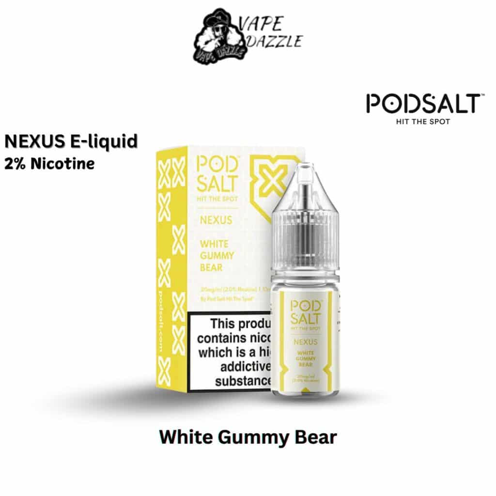 POD SALT Nexus E-liquid White Gummy Bear 20MG Nicotine 30ml