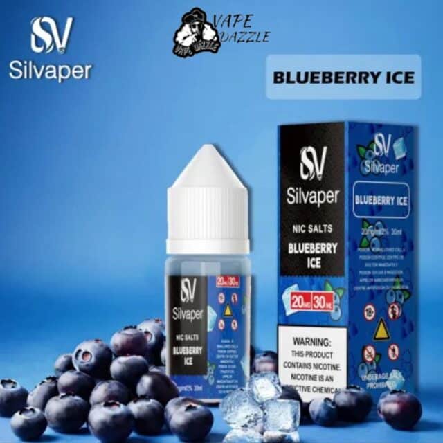 Silvaper Salt Nic 20mg 30ml E-Liquid Blueberry Ice