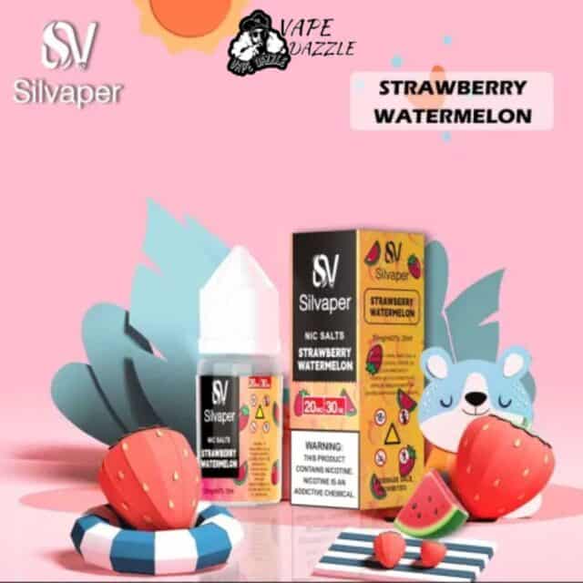 Silvaper Salt Nic 20mg 30ml E-Liquid Strawberry Watermelon