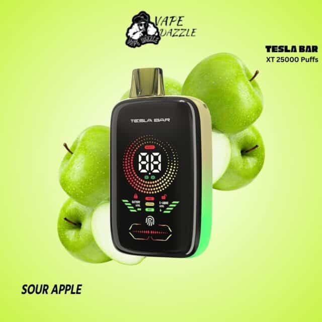 TESLA BAR XT SOUR APPLE 25000 puffs