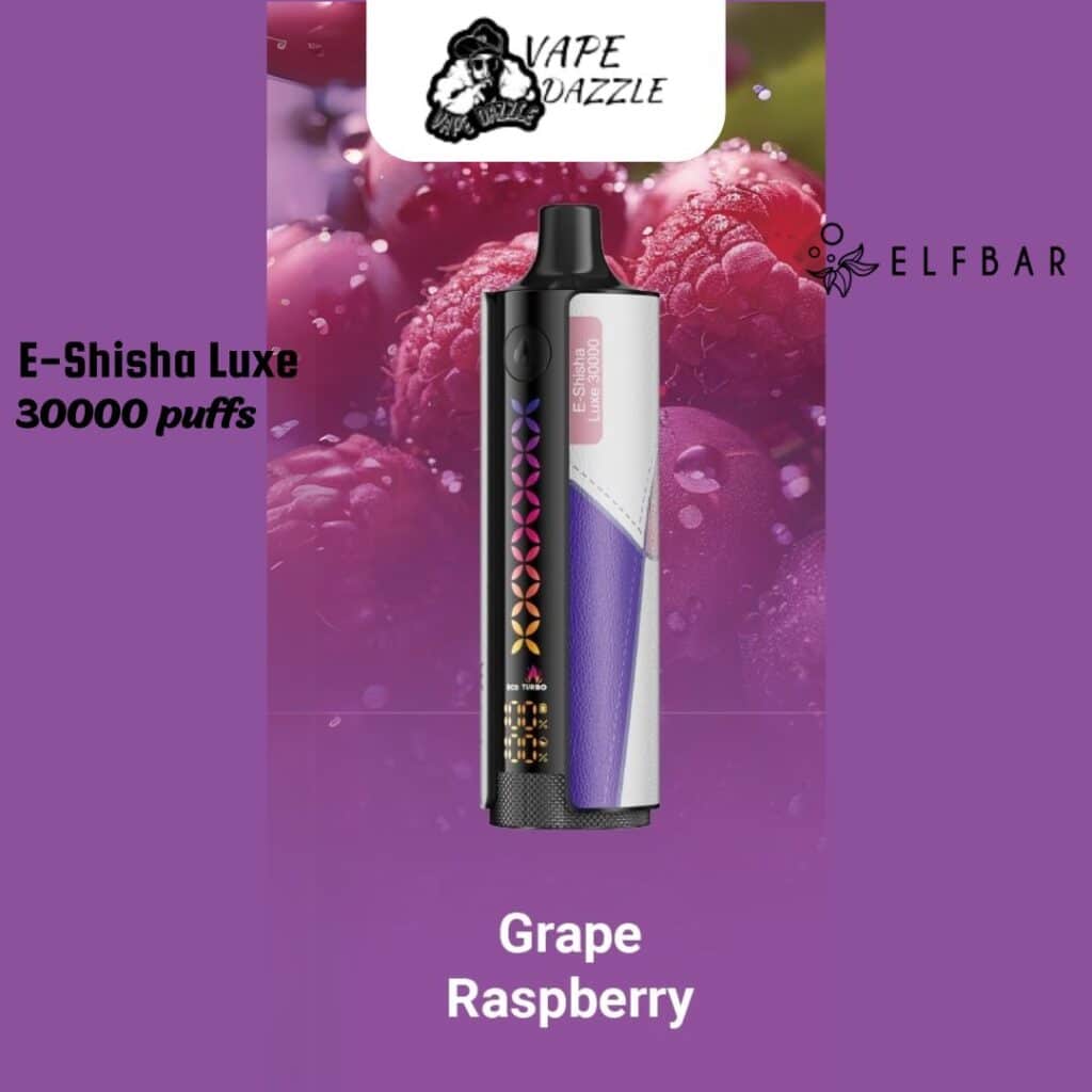 Elfbar E-Shisha Luxe Grape Raspberry 30000 Puffs