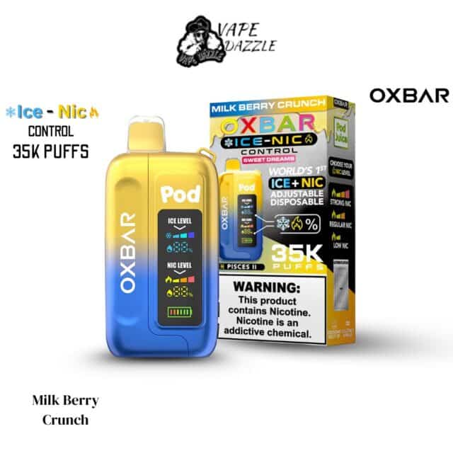 Oxbar Ice Nic Control Milk Berry Crunch 35000 Puffs