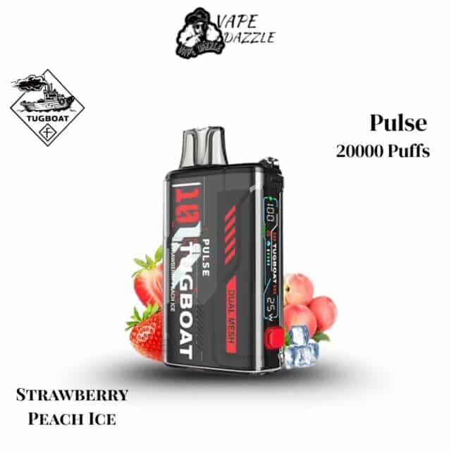 Tugboat Pulse Strawberry Peach Ice 20000 Puffs
