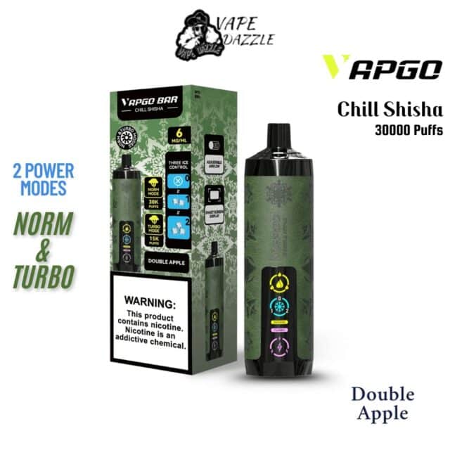 Vapgo Bar Chill Shisha Double Apple 30000 Puffs