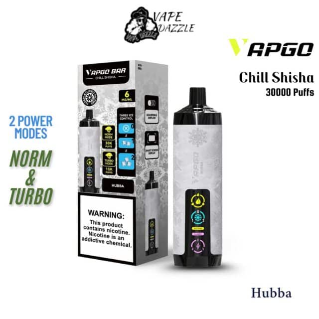 Vapgo Bar Chill Shisha Hubba 30000 Puffs
