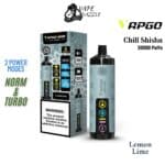 Vapgo Bar Chill Shisha Lemon Lime 30000 Puffs