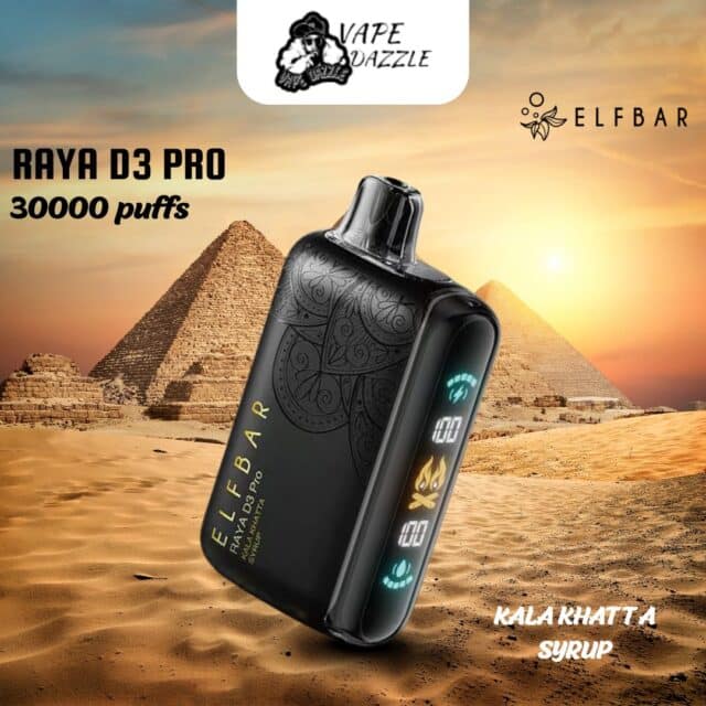 ELFBAR RAYA D3 PRO KALA KHATTA SYRUP 30000 Puffs