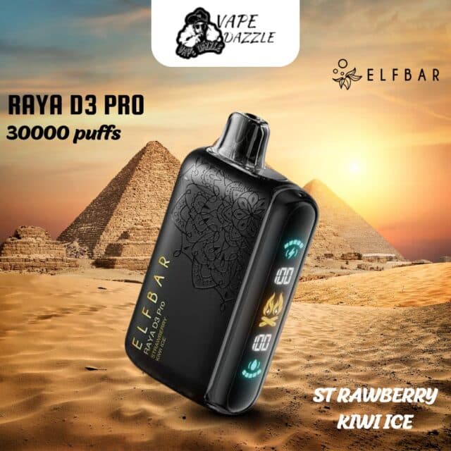 ELFBAR RAYA D3 PRO STRAWBERRY KIWI ICE 30000 Puffs