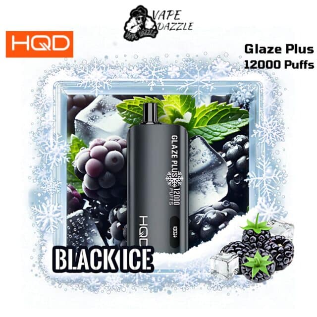 HQD Glaze Plus Black Ice 12000 Puffs