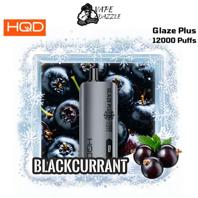 HQD Glaze Plus Blackcurrant 12000 Puffs